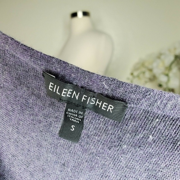 Eileen Fisher Drape Neck Pullover Knit Sweater - Picture 5 of 7
